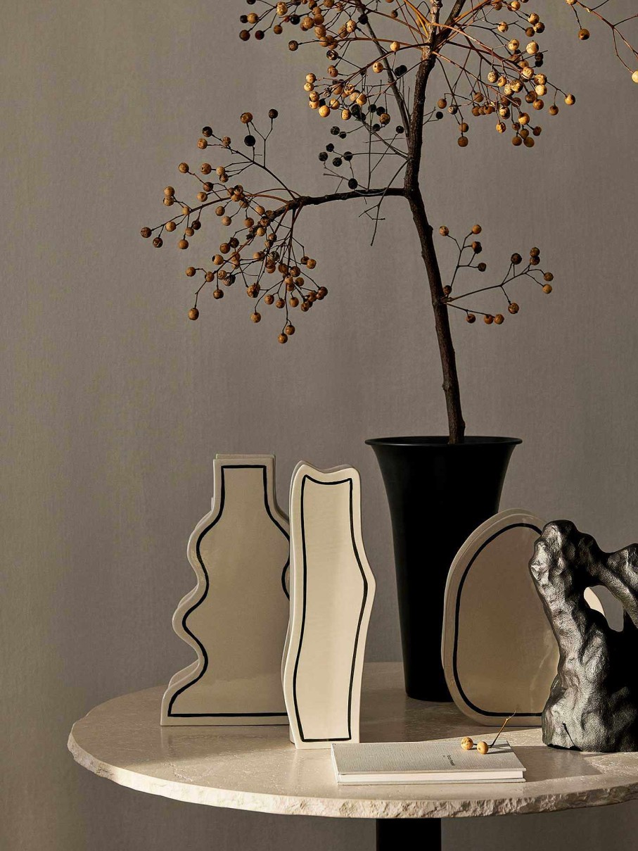 Green Living Ferm Living | Paste Vase - Curvy - Off-White Offwhite