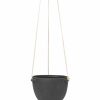 Green Living Ferm Living | Speckle Hanging Pot Large Dark Grey