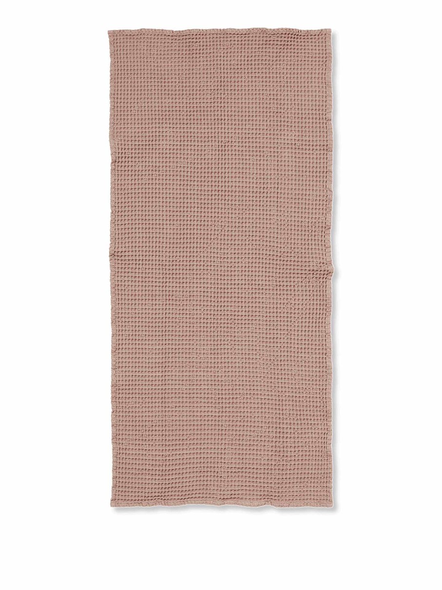 Textiles Ferm Living | Organic Bath Towel Dusty Rose