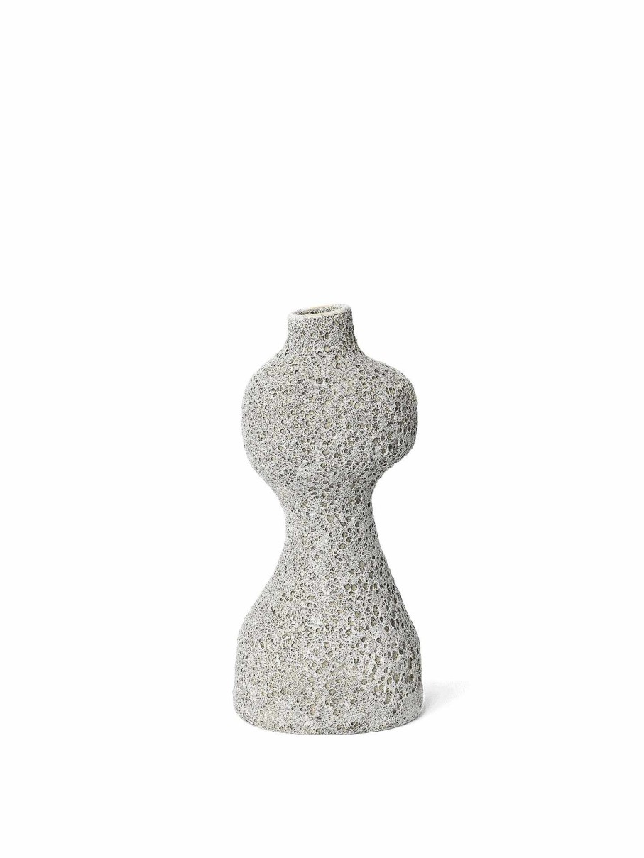 Green Living Ferm Living | Yara Vase - Medium - Grey Pumice Light Grey