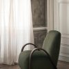 Furniture Ferm Living | Buur Lounge Chair - Rich Velvet - Pine Dark Green