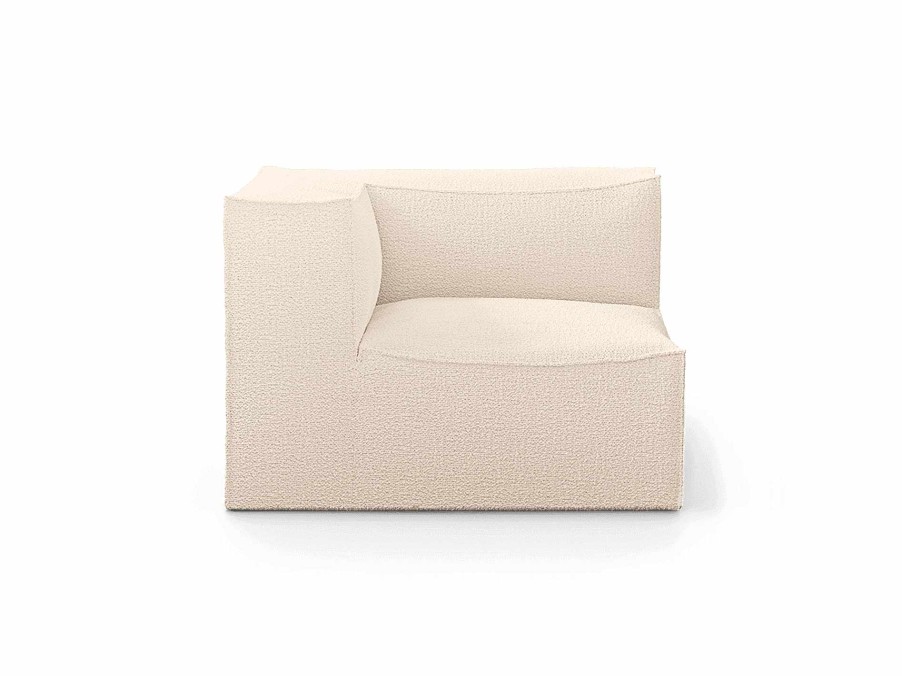 Furniture Ferm Living | Catena Sofa Connect Corner L200 Wool Boucle - Off-White Offwhite