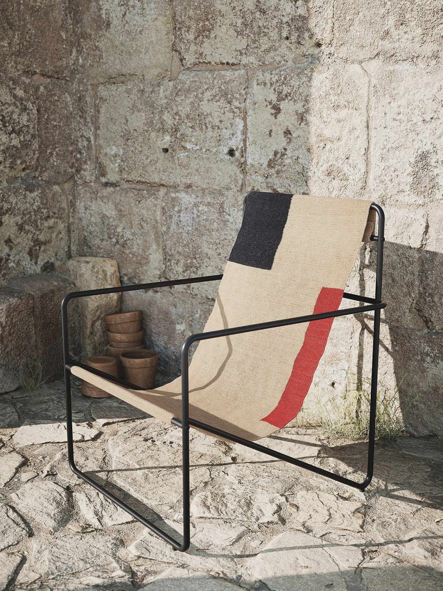 Outdoor Living Ferm Living | Desert Lounge Chair - Black/ Block