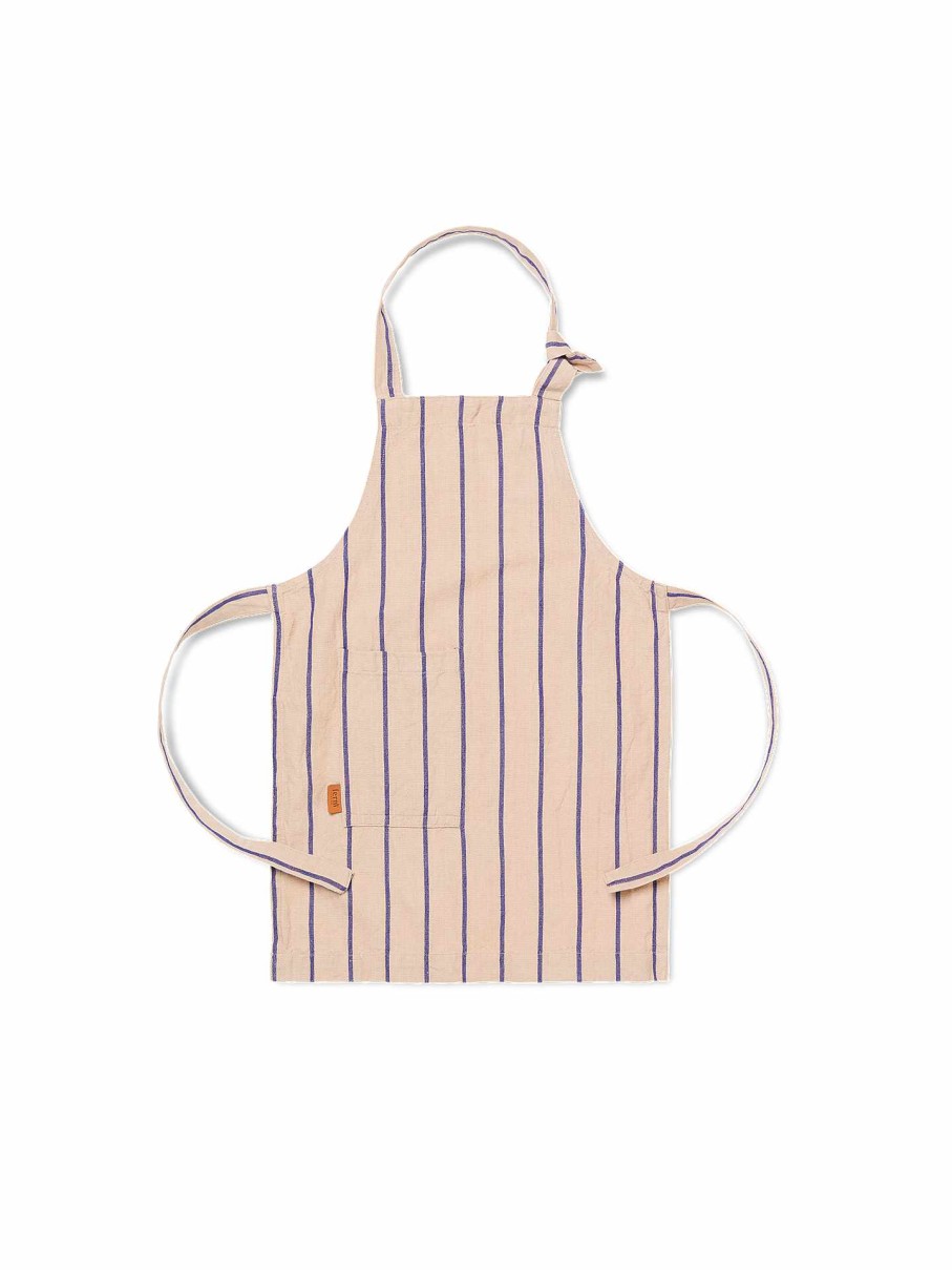 Kitchen Ferm Living | Kids Hale Apron /Bright Blue Rose