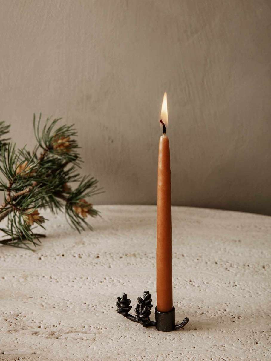 Accessories And Decorations Ferm Living | Forest Candle Holder Black Brass