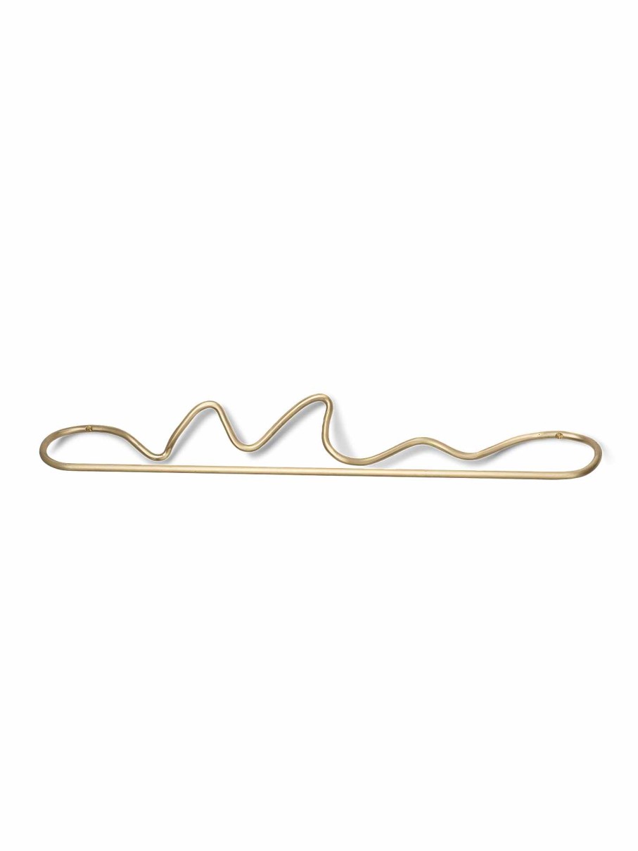 Accessories And Decorations Ferm Living | Curvature Towel Hanger Brass