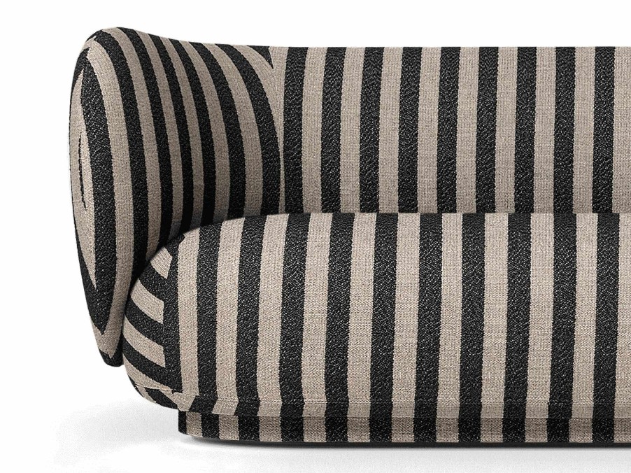 Furniture Ferm Living | Rico Sofa 4 - Louisiana Sand/Black