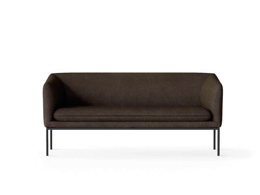 Furniture Ferm Living | Turn Sofa 2 - Black - Hallingdal Dark Brown