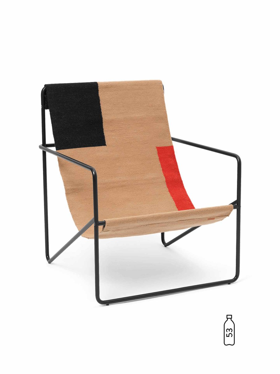 Outdoor Living Ferm Living | Desert Lounge Chair - Black/ Block