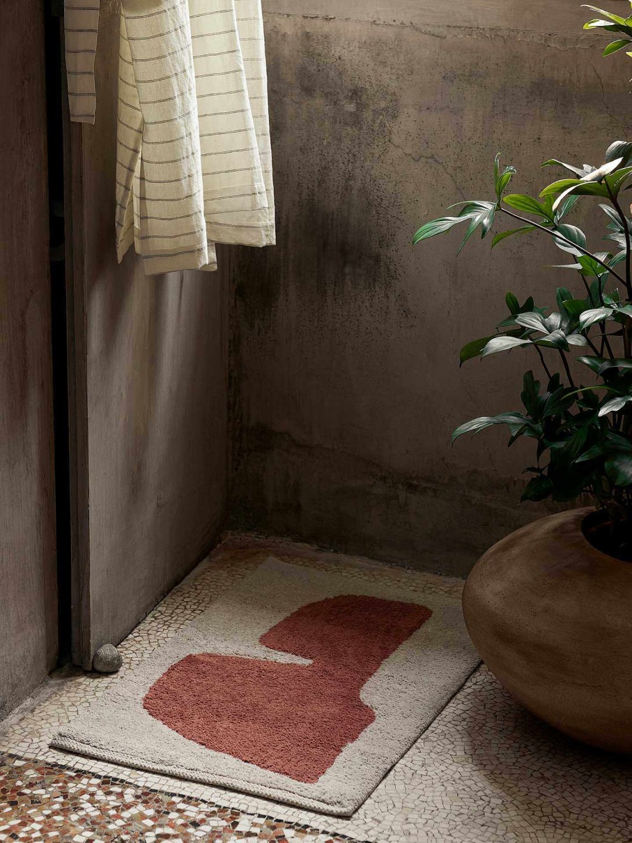 Rugs Ferm Living | Lay Washable Mat /Rust Parchment