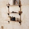 Furniture Ferm Living | Sector Shelf - Triple - Wide - Natural /Black Brass Oak