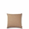 Textiles Ferm Living | Brown Cotton Cushion Cover - Lines