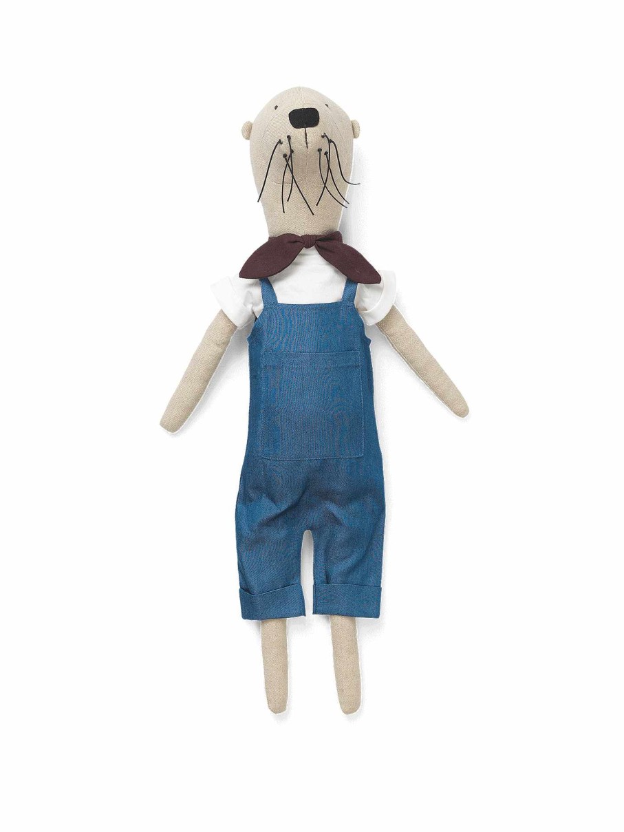 Kids Ferm Living | Otter Teddy - Natural Dusty Blue