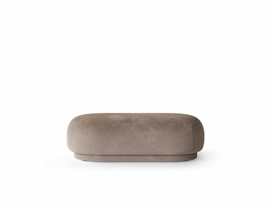 Furniture Ferm Living | Rico Ottoman - Faded Velvet Beige