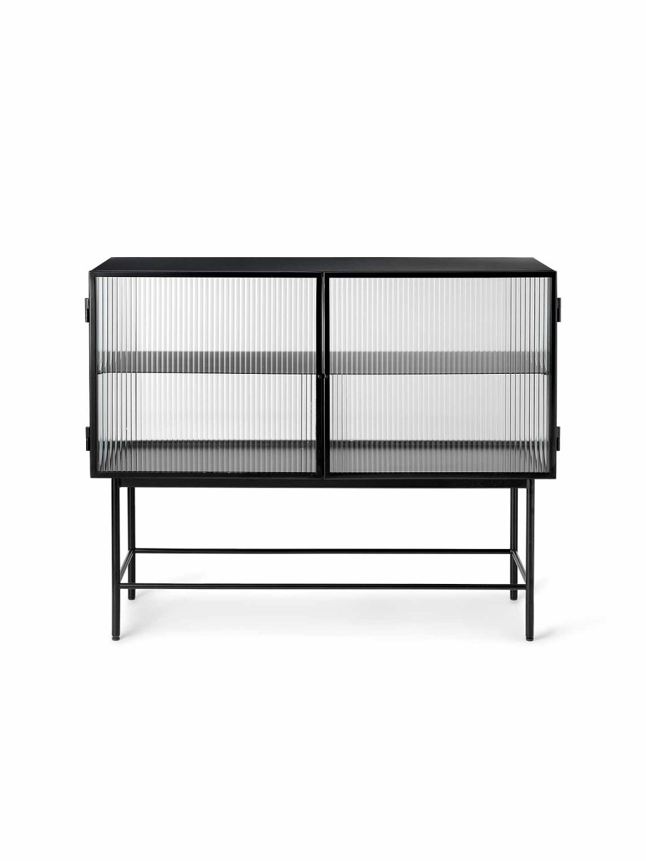 Furniture Ferm Living | Haze Sideboard - Reeded Glass Black