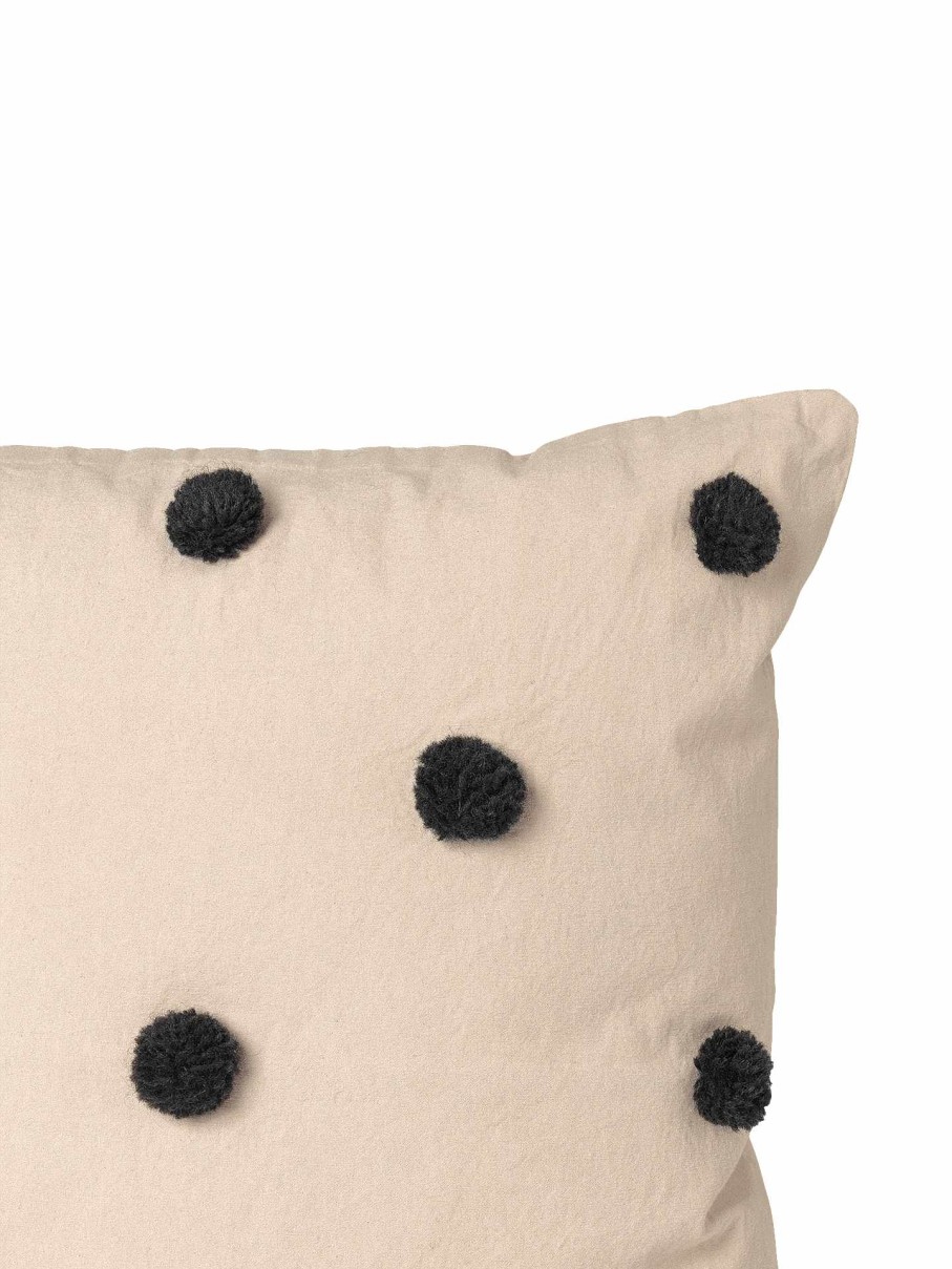 Kids Ferm Living | Dot Tufted Cushion /Black Sand