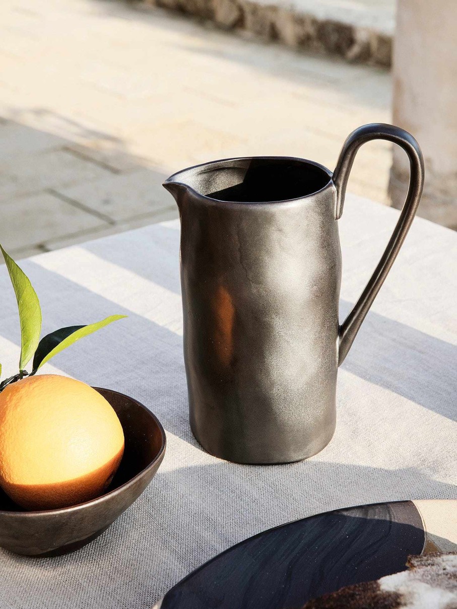 Kitchen Ferm Living | Flow Jug Black