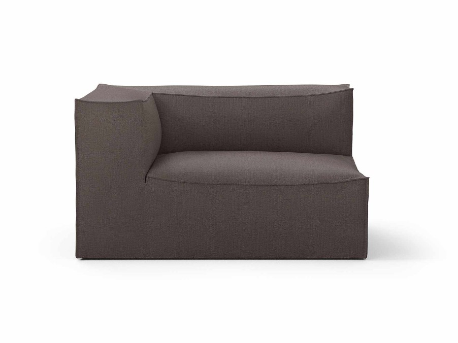 Furniture Ferm Living | Catena Sofa Armrest Left L400 Hot M. - Brown Dusty Brown