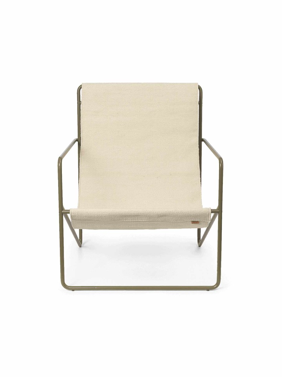 Outdoor Living Ferm Living | Desert Lounge Chair - Olive/ Cloud