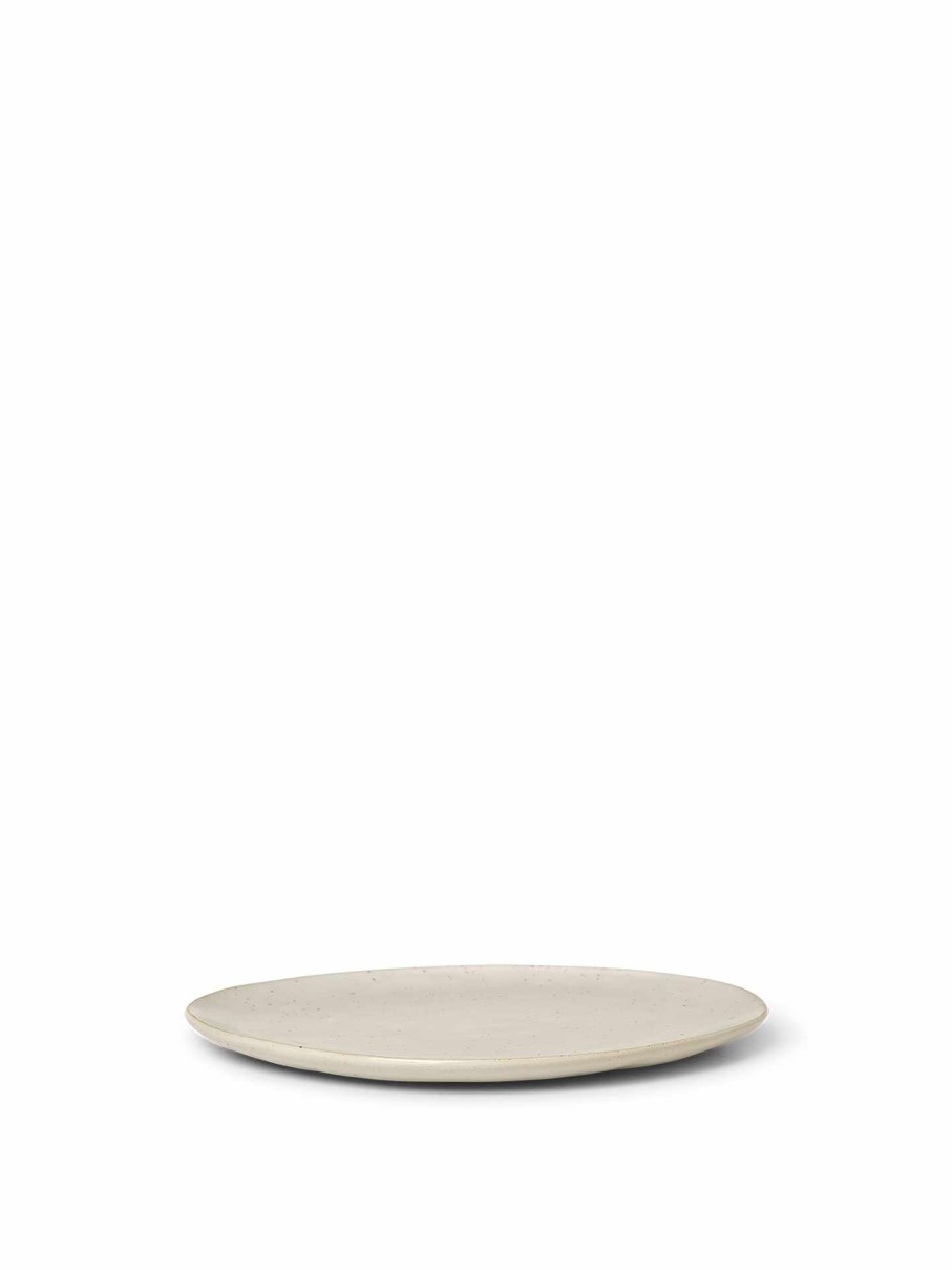 Kitchen Ferm Living | Flow Plate - Medium - Off-White Speckle Offwhite