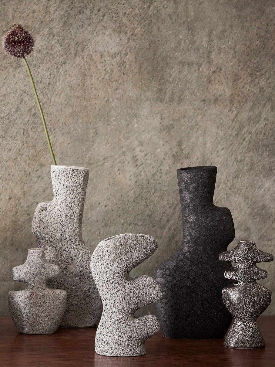 Green Living Ferm Living | Yara Vase - Small - Grey Pumice Light Grey