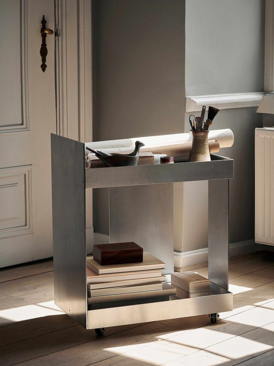 Furniture Ferm Living | Lager Trolley - Aluminium Grey