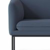 Furniture Ferm Living | Turn 1-Seater - Black - Focus - Blue Dark Blue