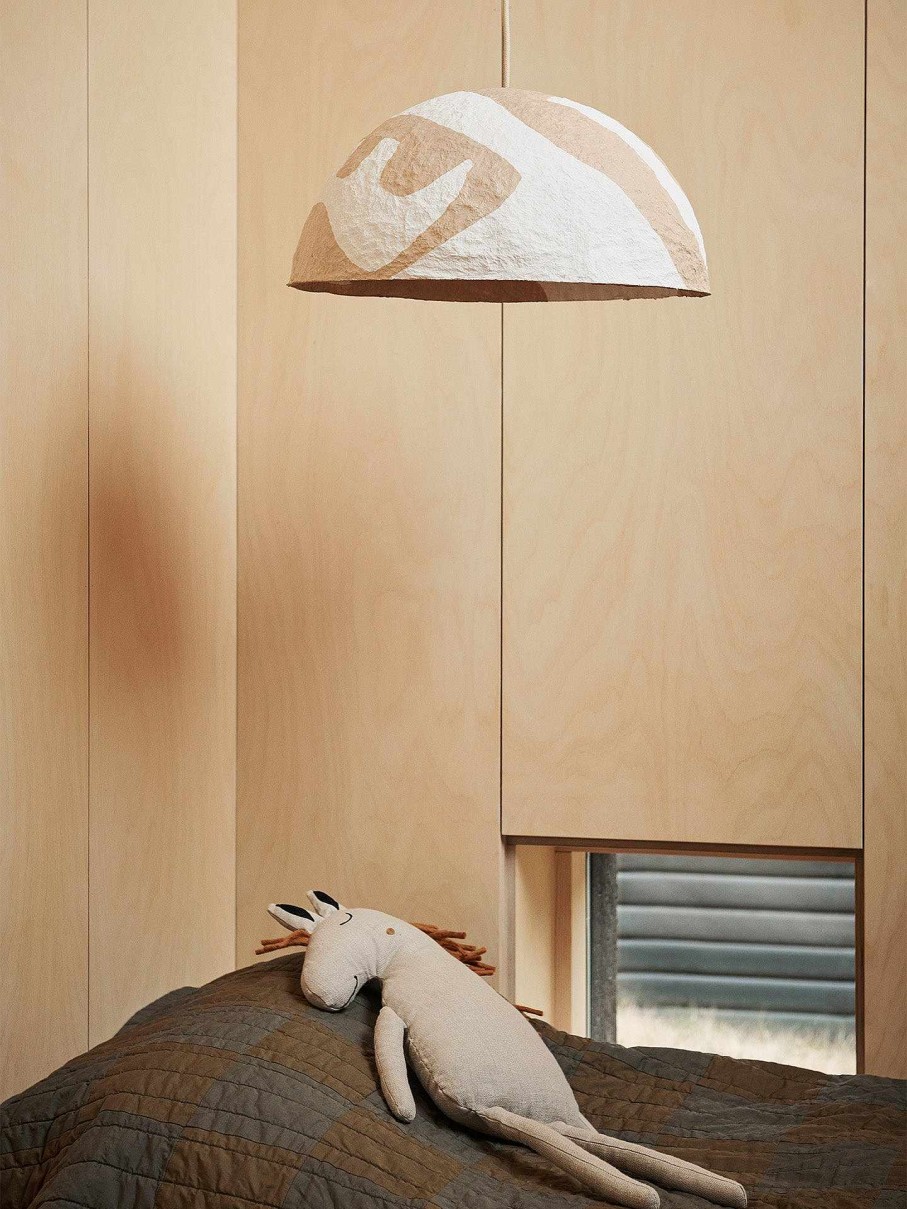 Lighting Ferm Living | Half Dome Lampshade - Cave Cashmere