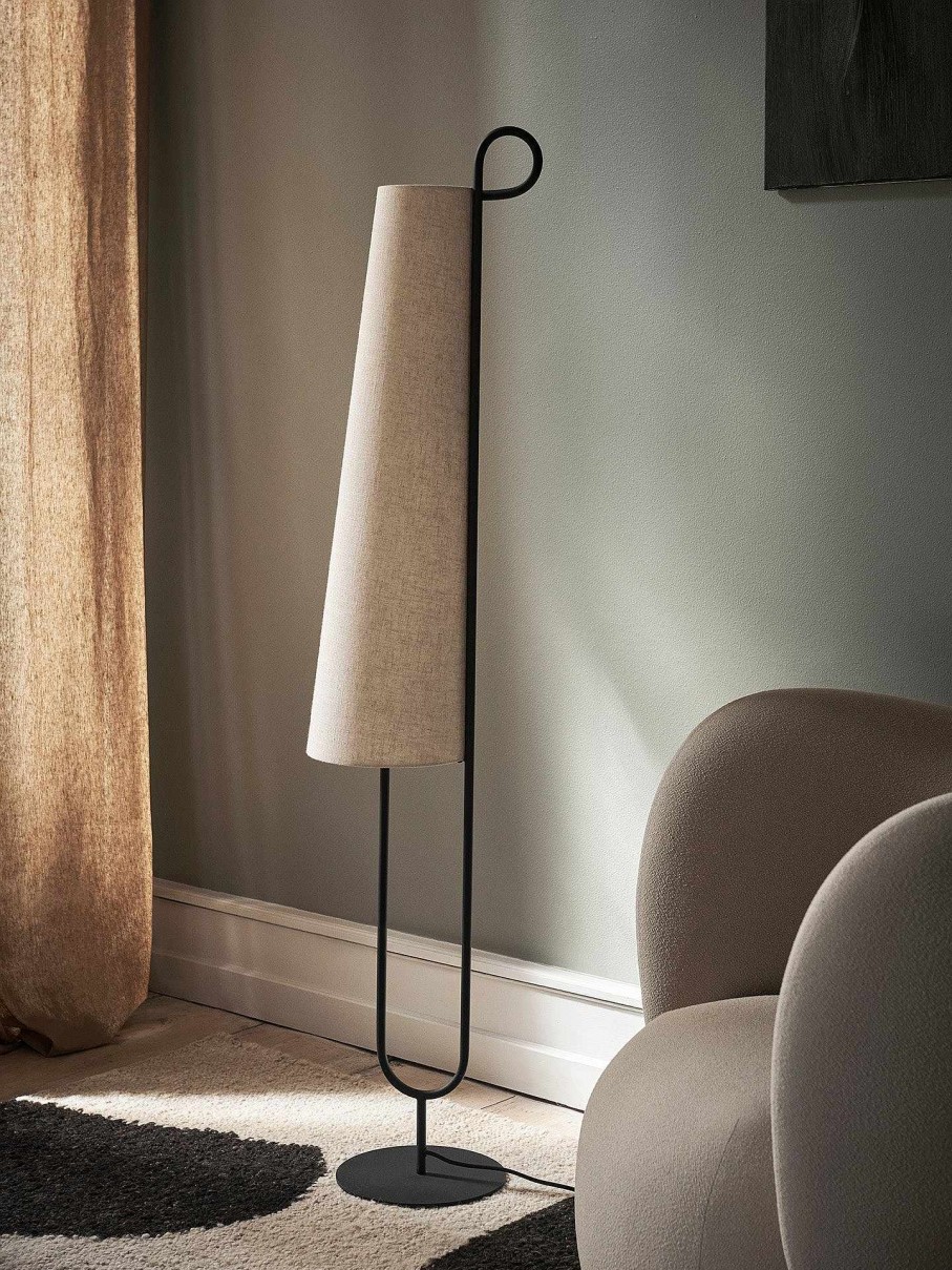 Lighting Ferm Living | Ancora Floor Lamp /Natural Black