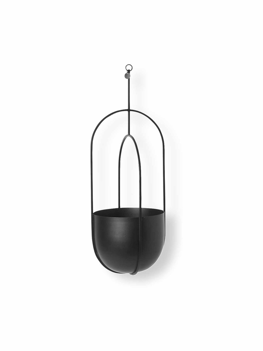 Green Living Ferm Living | Hanging Deco Pot - Black