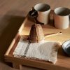 Kitchen Ferm Living | Savor Coasters - Set Of 4 - Off-White/ Chocolate