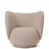 Furniture Ferm Living | Rico Lounge Chair - Swivel - Grain Cashmere