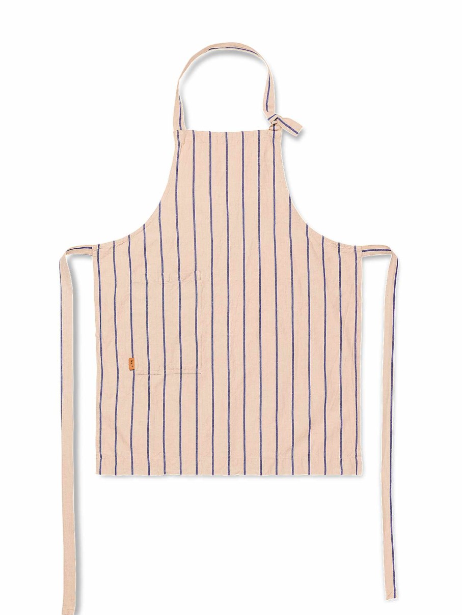 Kitchen Ferm Living | Hale Apron /Bright Blue Rose