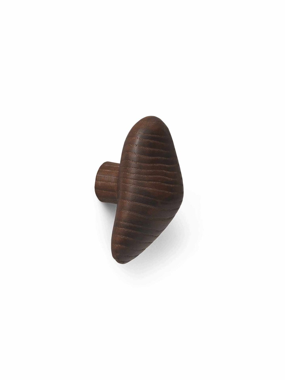 Accessories And Decorations Ferm Living | Cairn Hooks - Set Of 2 Dark Brown