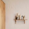 Furniture Ferm Living | Sector Shelf - Single - Narrow - Natural /Brass Oak