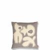 Textiles Ferm Living | Figure Cushion Cover Blue/Off-White Grey