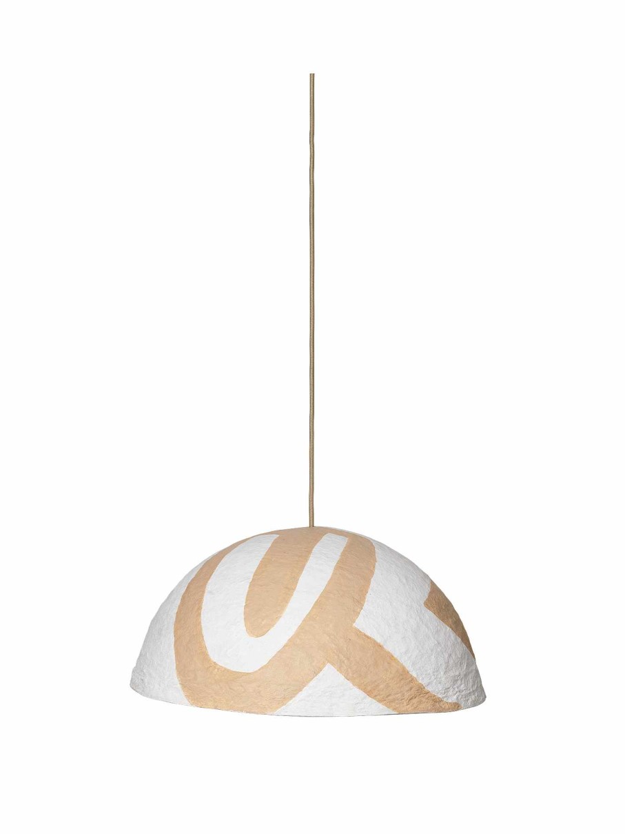 Lighting Ferm Living | Half Dome Lampshade - Cave Cashmere