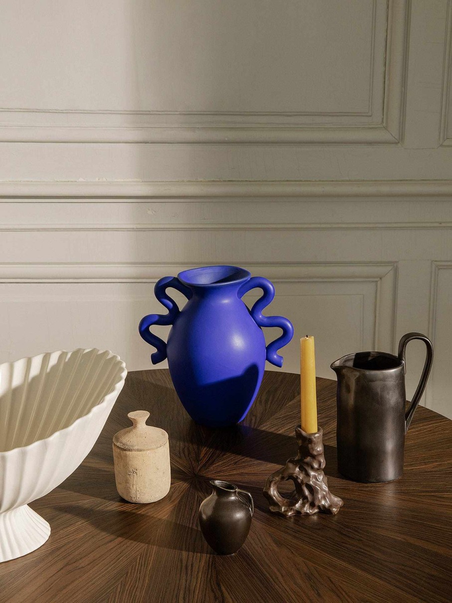 Green Living Ferm Living | Verso Table Vase - Bright Blue