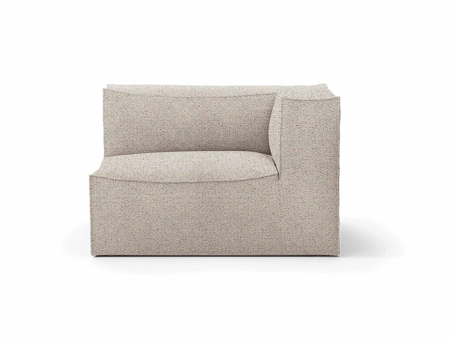 Furniture Ferm Living | Catena Sofa Armrest Right L401 Confetti Boucle Light Grey