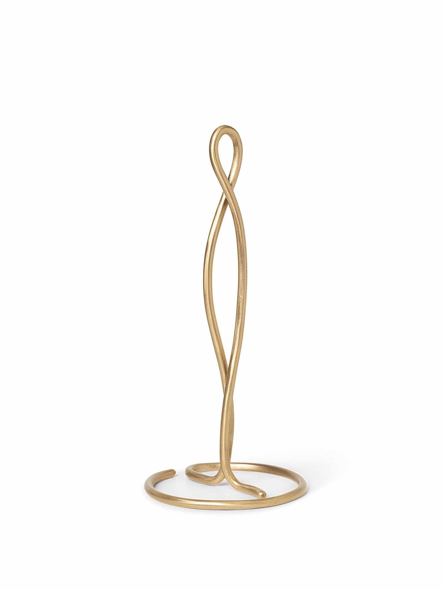 Kitchen Ferm Living | Curvature Paper Towel Holder Brass