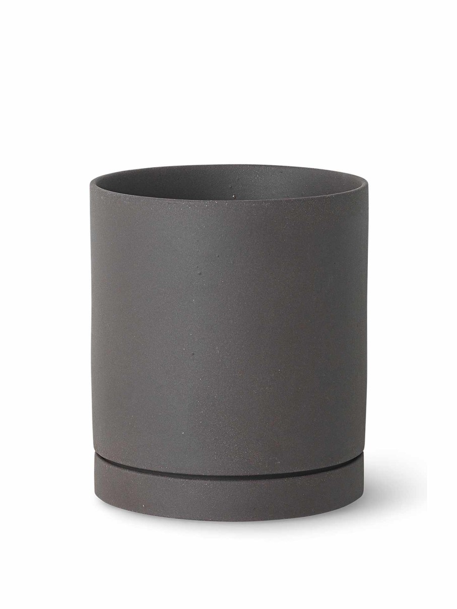 Green Living Ferm Living | Sekki Pot Large Charcoal