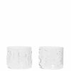 Kitchen Ferm Living | Doodle Glasses - Set Of 2 - Low Clear