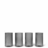 Kitchen Ferm Living | Ripple Verrines - Set Of 4 Smoked Grey