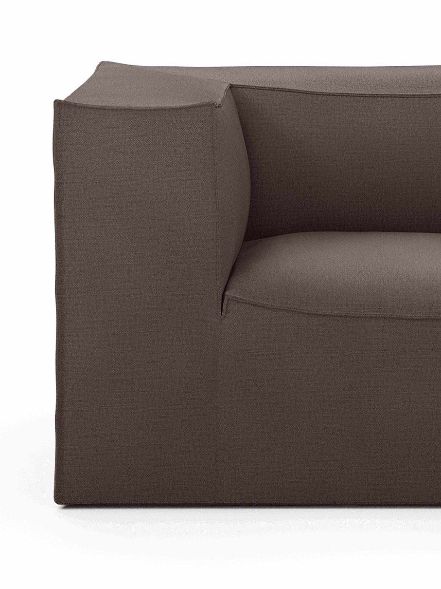 Furniture Ferm Living | Catena Sofa Connect Corner L200 Hot M. - Brown Dusty Brown