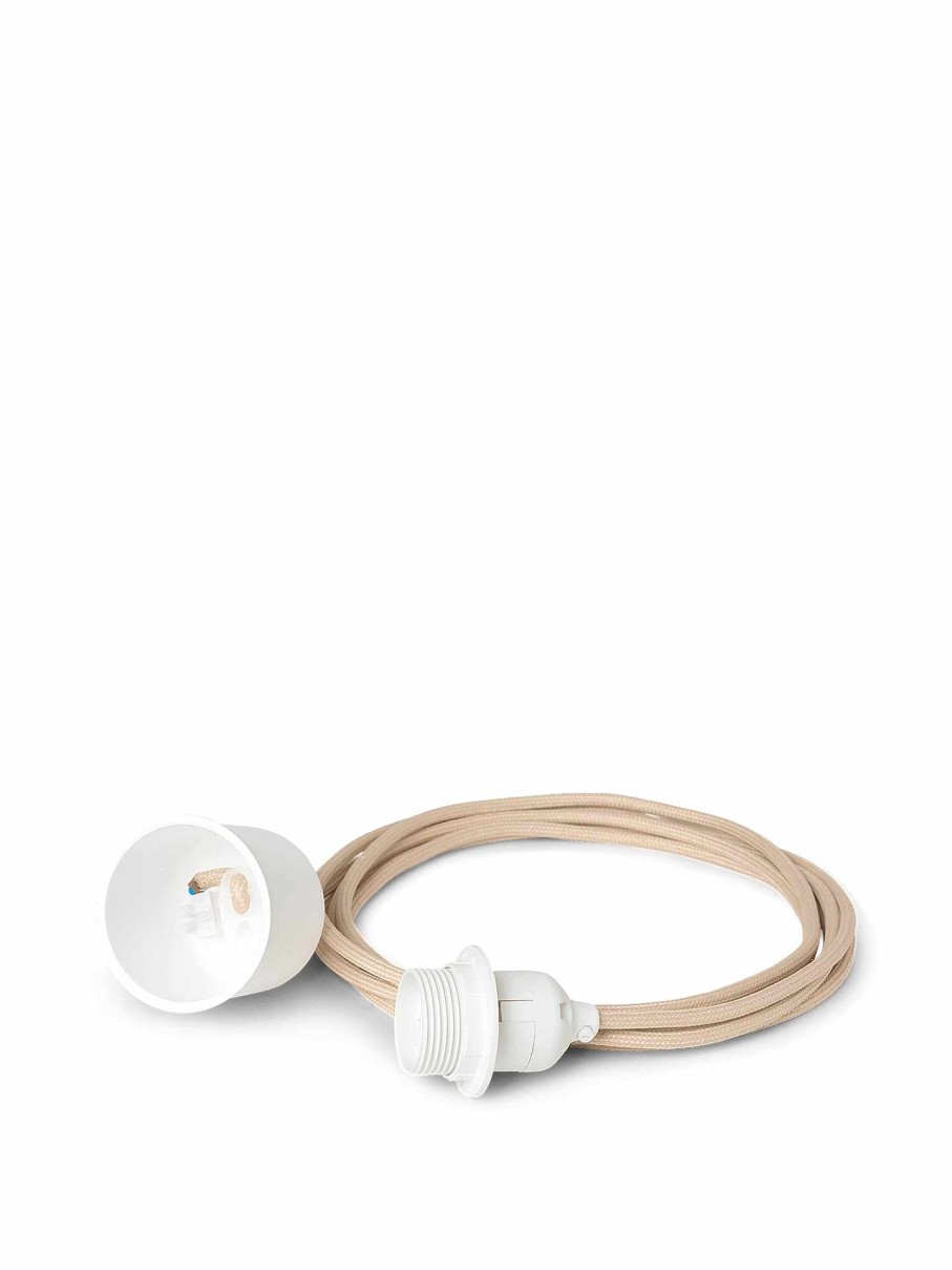 Lighting Ferm Living | Fabric Cord Set 2M - Pendant Sand