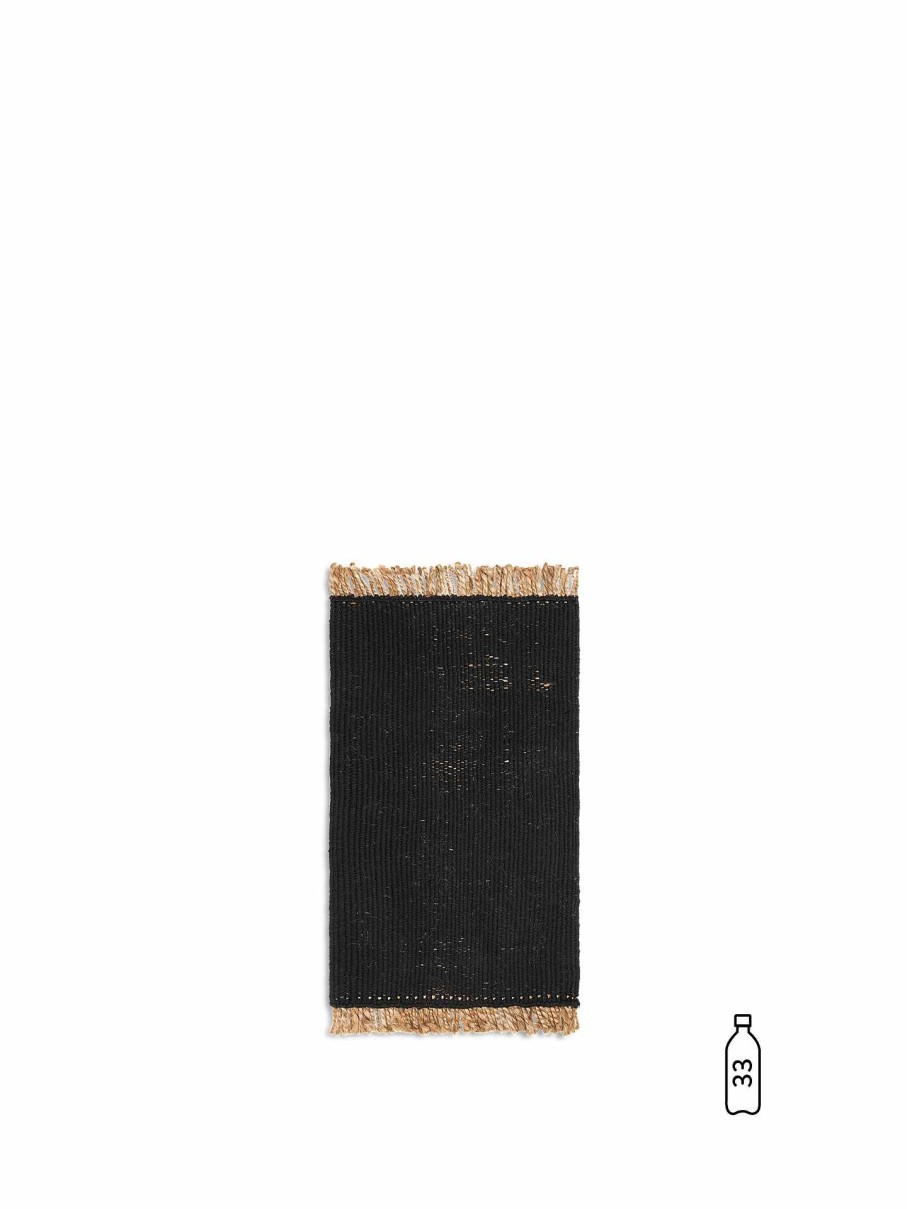 Rugs Ferm Living | Block Mat /Natural Black