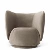 Furniture Ferm Living | Rico Lounge Chair - Rich Velvet Beige