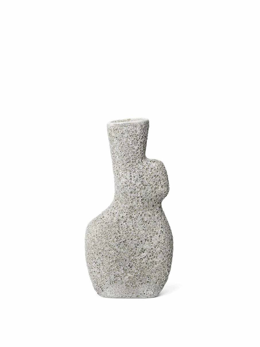 Green Living Ferm Living | Yara Vase - Large - Grey Pumice Light Grey