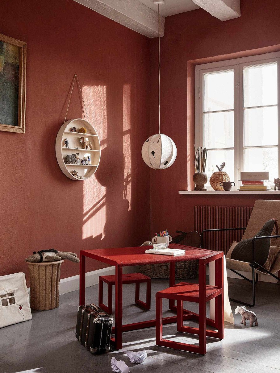 Kids Ferm Living | Little Architect Stool Poppy Red