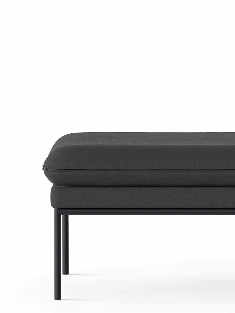 Furniture Ferm Living | Turn Pouf - Black - Focus Grey